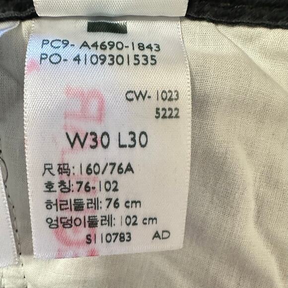 Levi's Low Pro Corduroy Pants Relaxed Black Retro Size 30x30 NWT - Picture 5 of 8